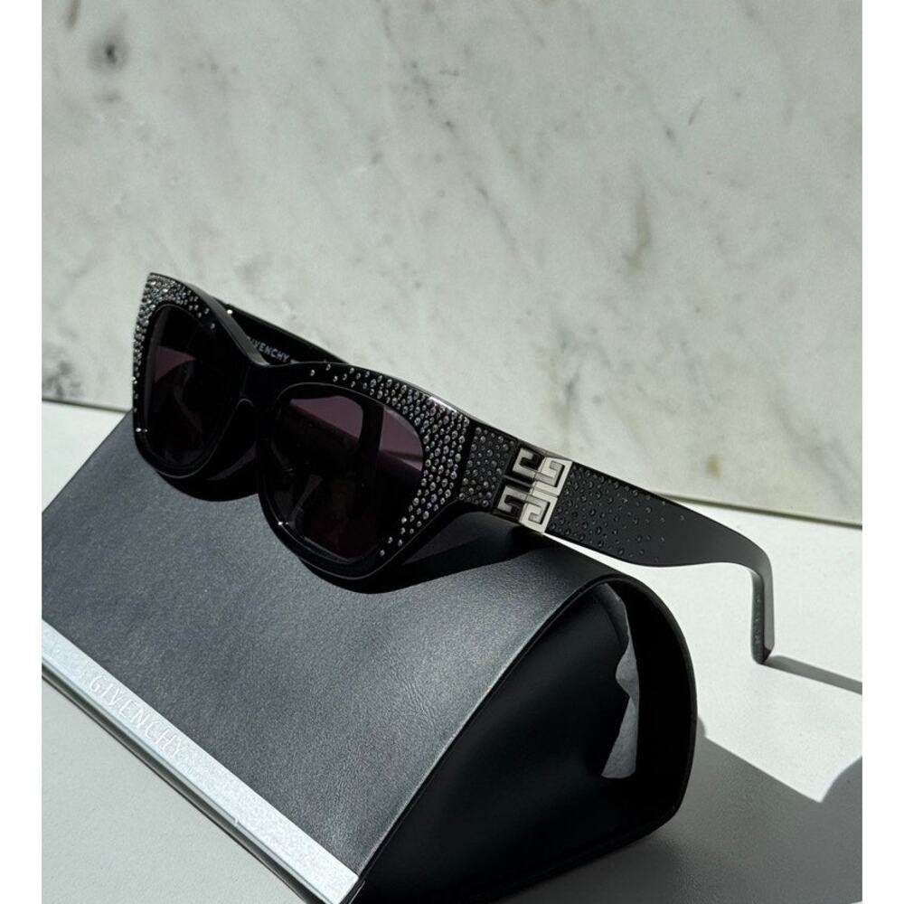 NEW Givenchy GV4019IS Strass Crystal Black Sunglasses $870